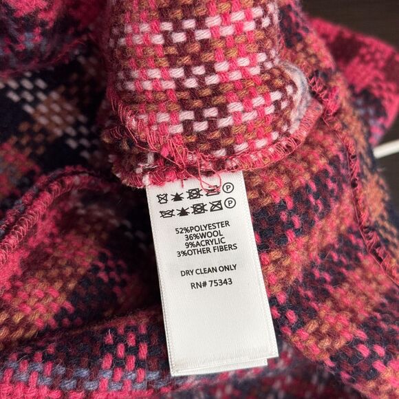 Rachel Zoe Blazer Jacket Womens Small Plaid Oversize Long Fall Autumn Academia - Picture 7 of 9